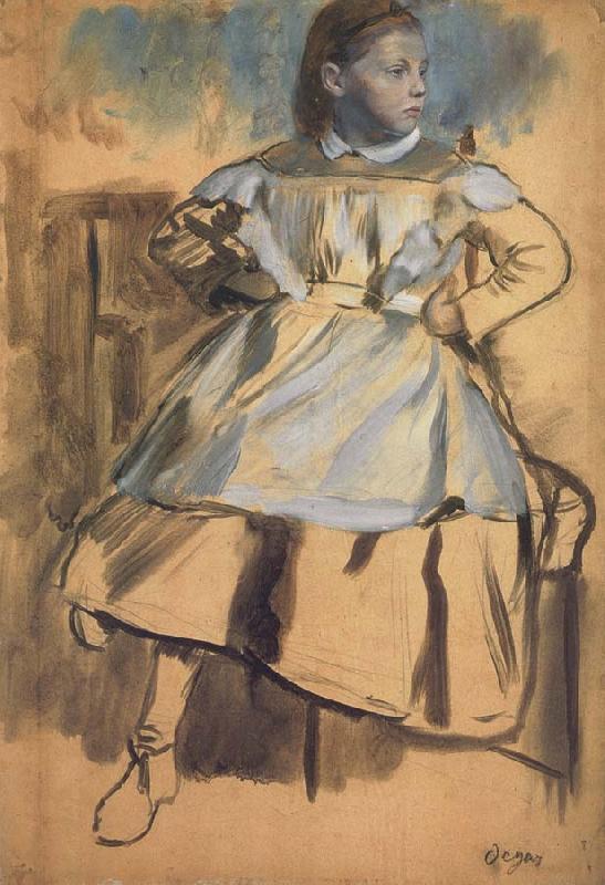 Edgar Degas Glulia Bellelli,Study for the belletti Family oil painting image